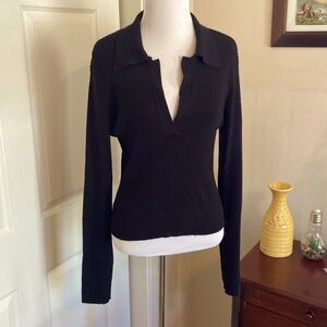 Rue 21 black long sleeve sweatshirt, large